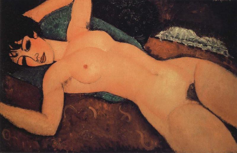 Amedeo Modigliani Sleeping nude with arms open oil painting image